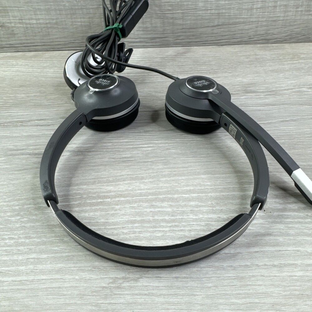 Cisco 532 Wired Dual Stereo Headset Over-the-Head Black (CP-HS-W-532-RJ) - Picture 5 of 10